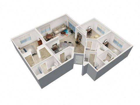 a floor plan of a house at Saba Pompano Beach, Pompano Beach, 33062